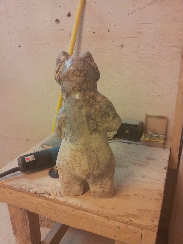 Phase 8 polishing - top half is polished (768x1024)