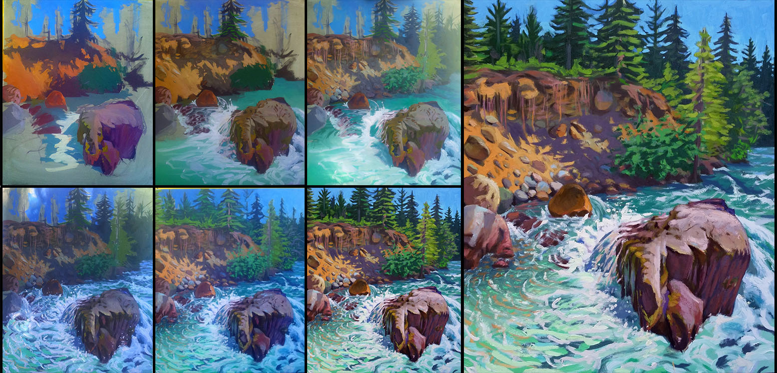 White Water 18x24inch 2014 Andrew Gable