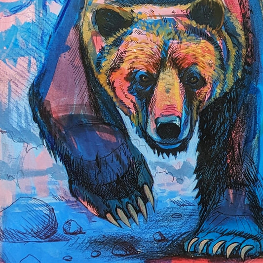 Deep North, an original drawing by Canadian artist Andrew Gable.