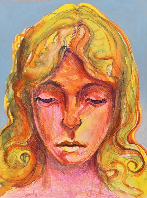 Solar, an original drawing by Canadian artist Andrew Gable.