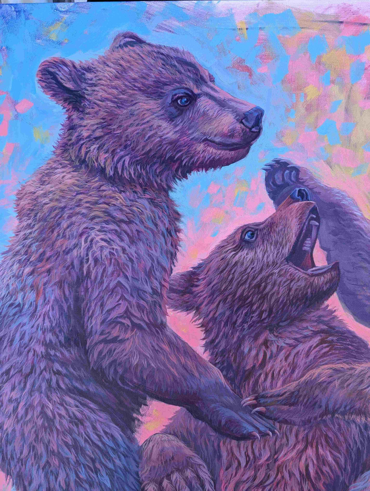 Play, an original painting by Canadian artist Andrew Gable.
