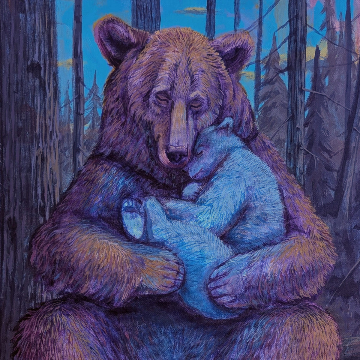 Nature’s Embrace, an original painting by Canadian artist Andrew Gable.