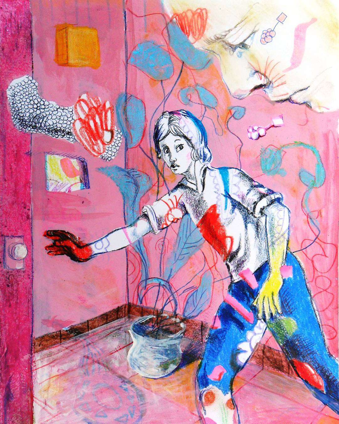 Dream 'Escape', an original drawing by Canadian artist Andrew Gable.