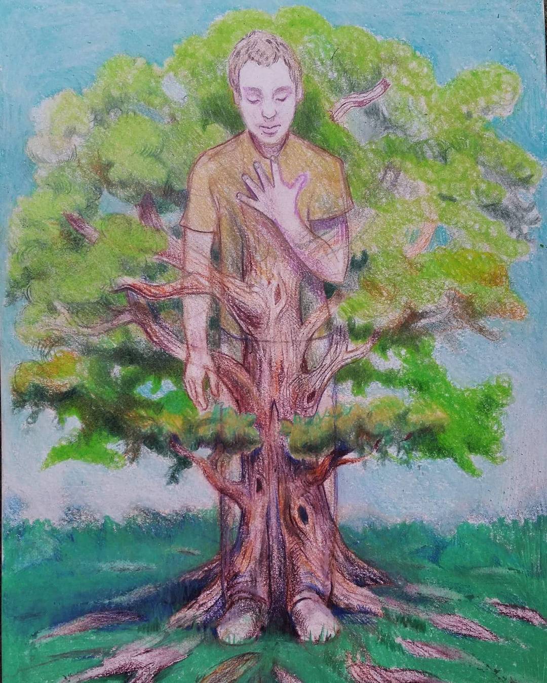 Tree of Life, an original drawing by Canadian artist Andrew Gable.