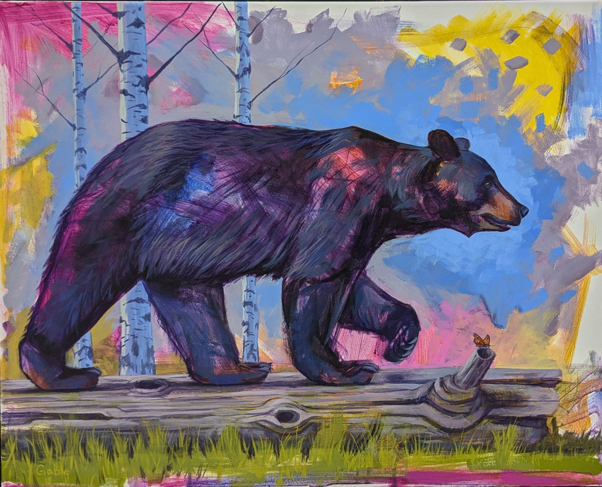 A Walk In The Park, an original painting by Canadian artist Andrew Gable.