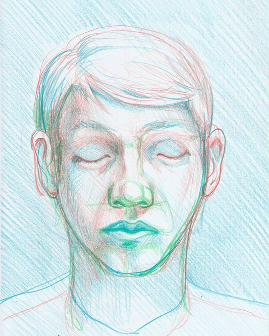 A Moment of Calm, an original drawing by Canadian artist Andrew Gable.