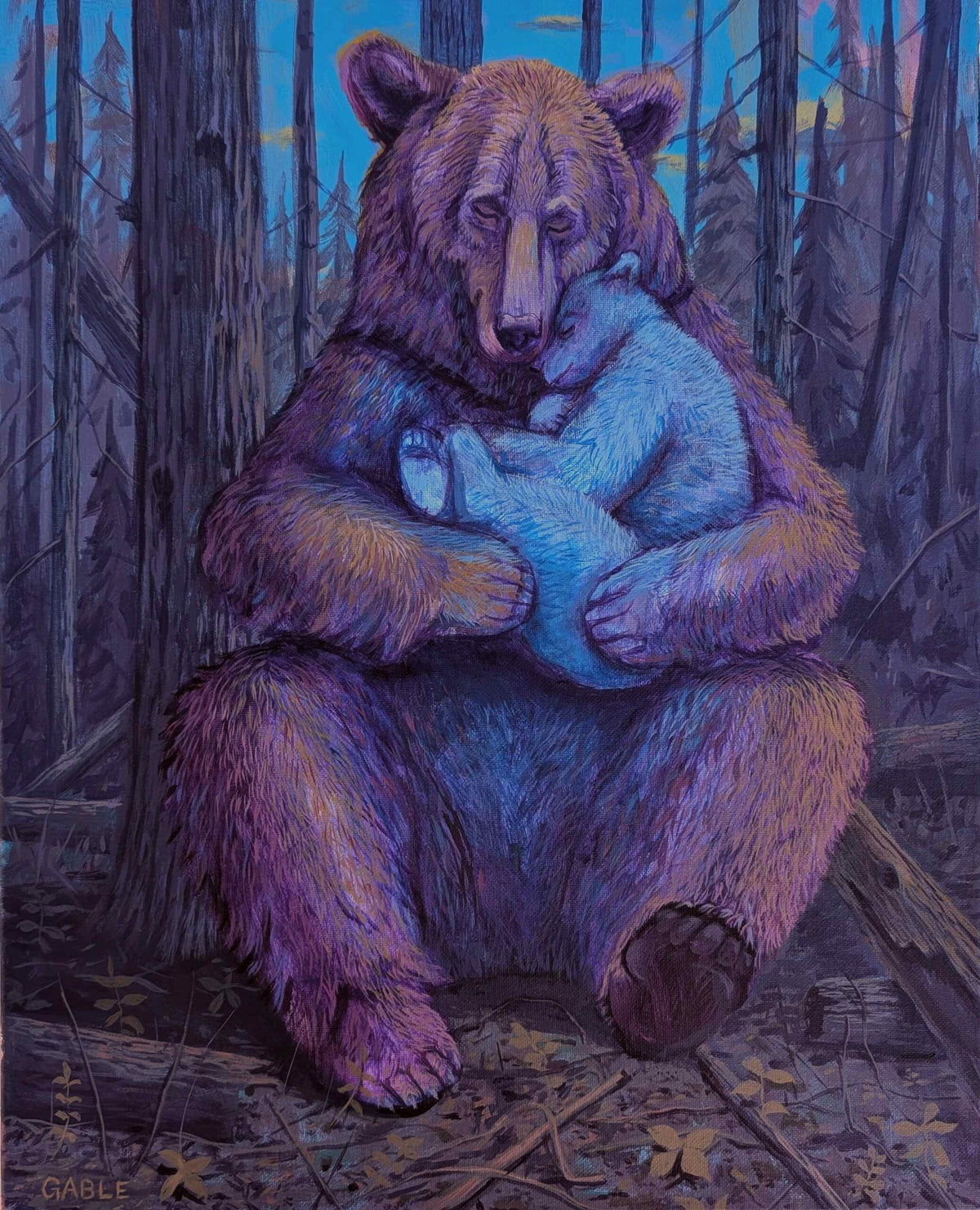 Nature’s Embrace, an original painting by Canadian artist Andrew Gable.