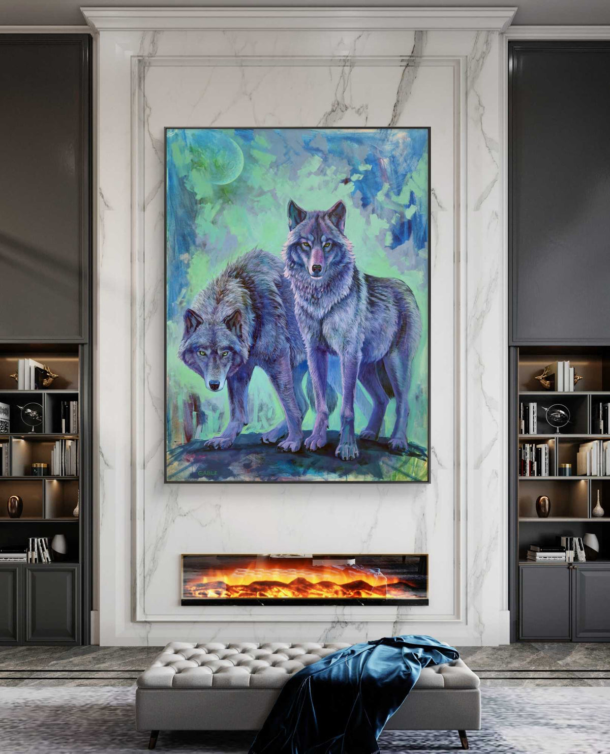 Stronger Together, an original painting by Canadian artist Andrew Gable.