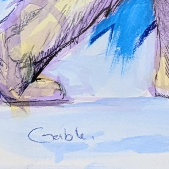 Polar Expression, an original drawing by Canadian artist Andrew Gable.