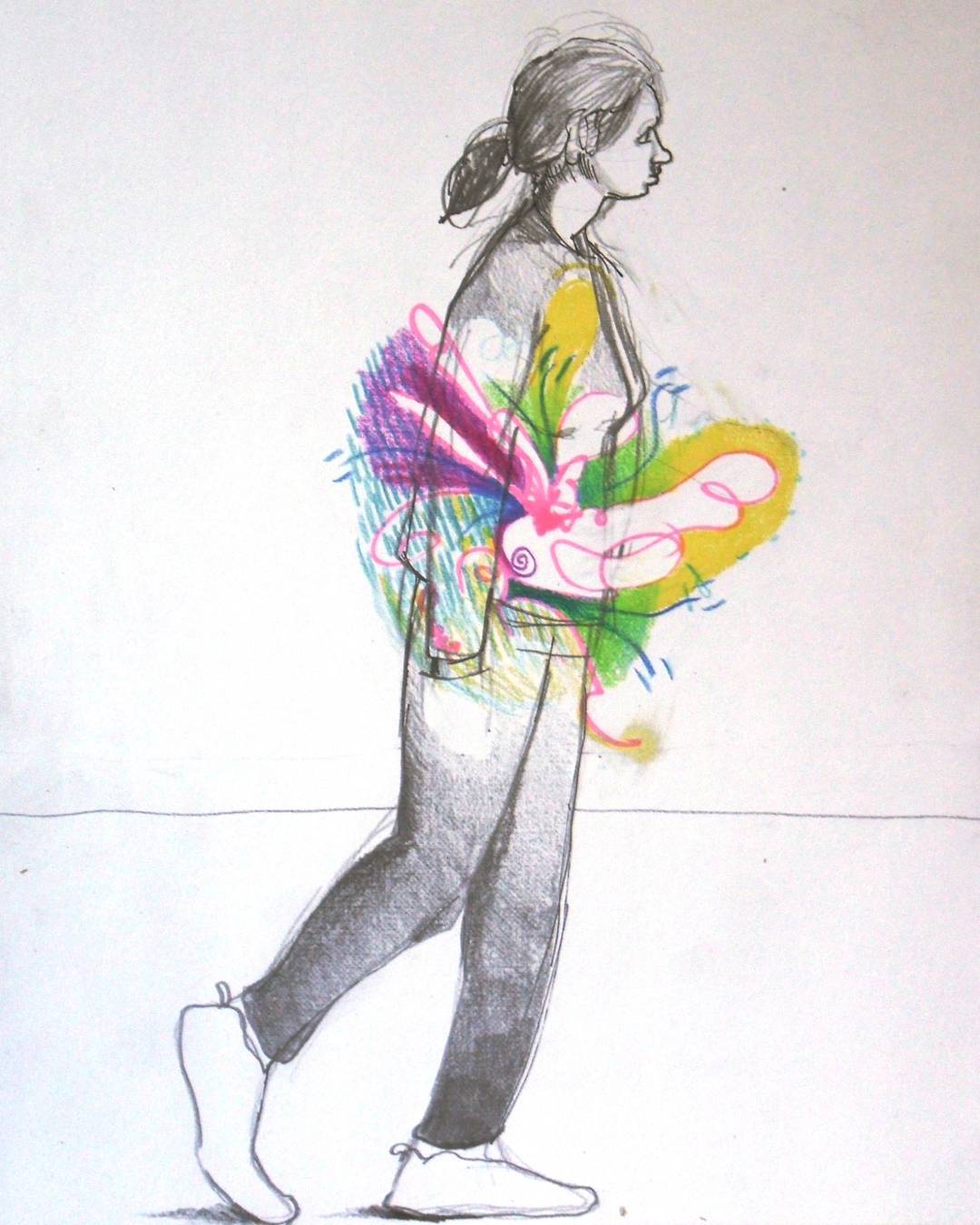 Inner Life Force, an original drawing by Canadian artist Andrew Gable.
