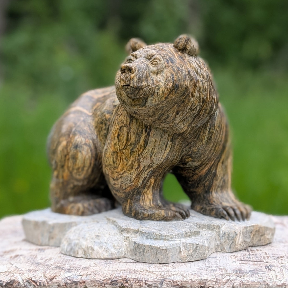 Enigma, an original Indian Soapstone sculpture by Canadian artist Andrew Gable.
