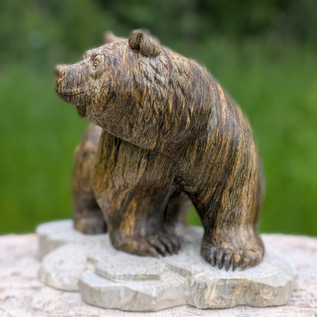 Enigma, an original Indian Soapstone sculpture by Canadian artist Andrew Gable.