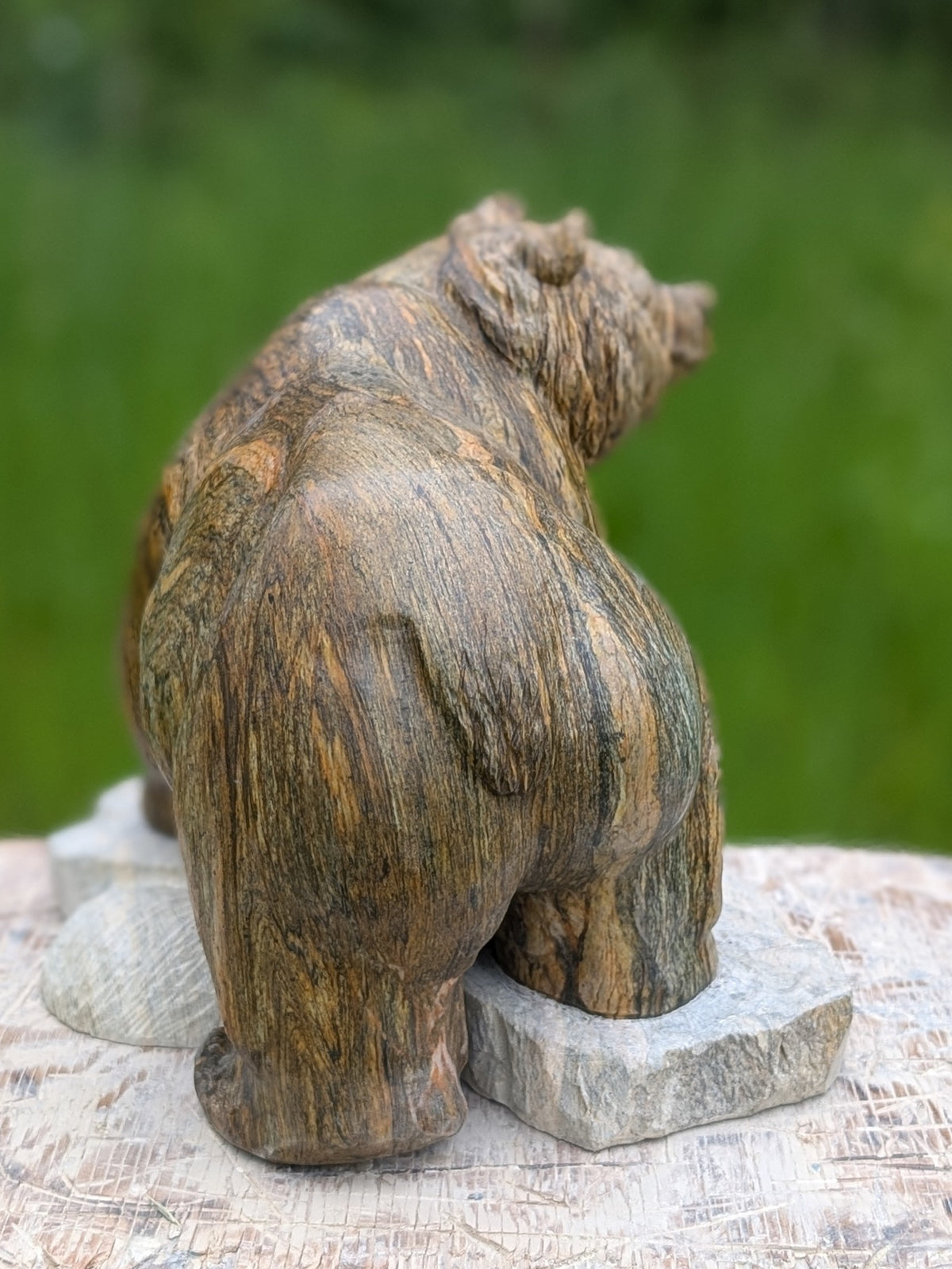Enigma, an original Indian Soapstone sculpture by Canadian artist Andrew Gable.
