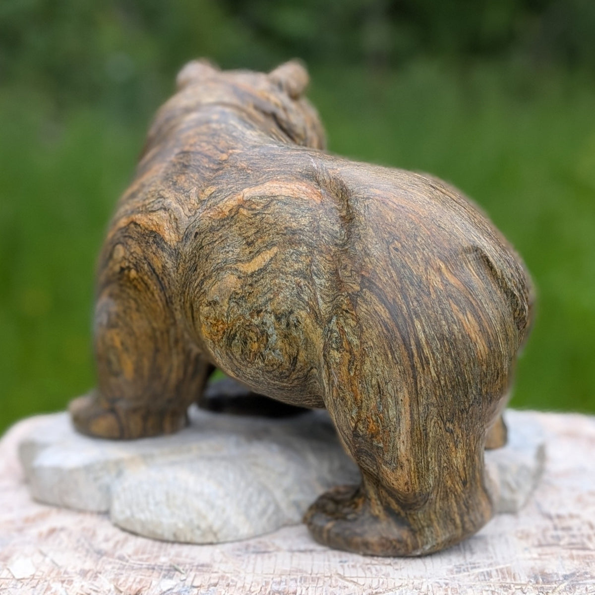 Enigma, an original Indian Soapstone sculpture by Canadian artist Andrew Gable.