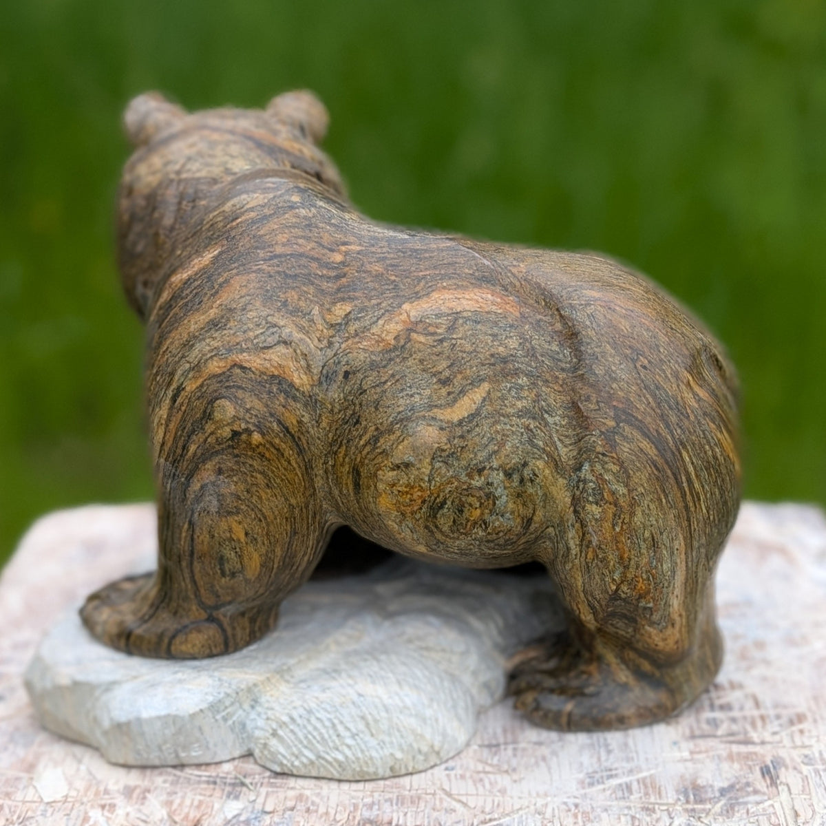 Enigma, an original Indian Soapstone sculpture by Canadian artist Andrew Gable.