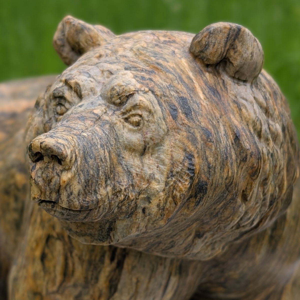 Enigma, an original Indian Soapstone sculpture by Canadian artist Andrew Gable.
