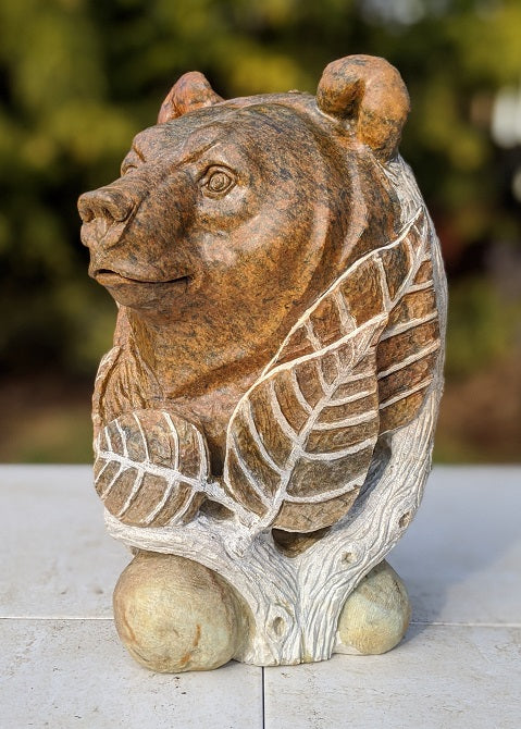 Kingdom, an original Soapstone sculpture by Canadian artist Andrew Gable.
