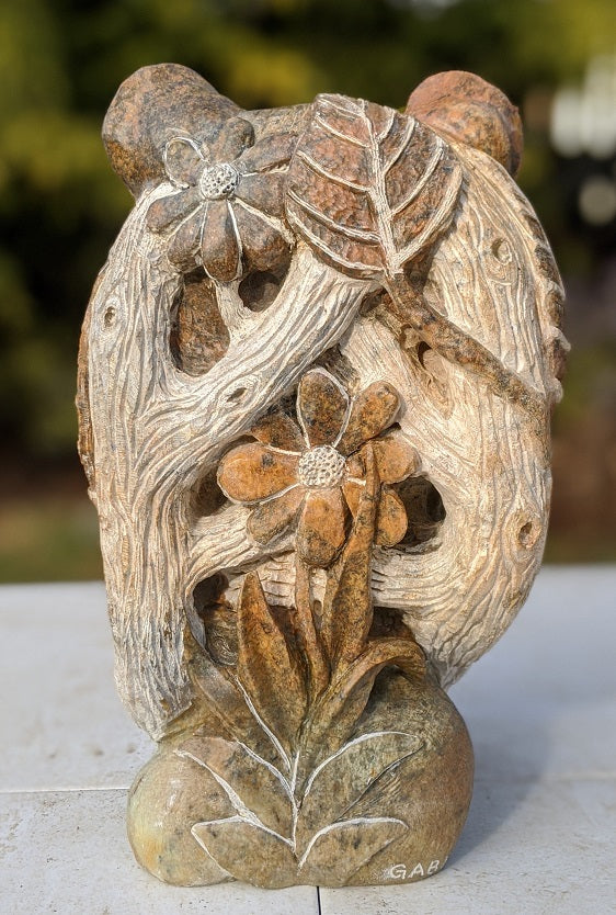 Kingdom, an original Soapstone sculpture by Canadian artist Andrew Gable.