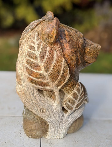 Kingdom, an original Soapstone sculpture by Canadian artist Andrew Gable.