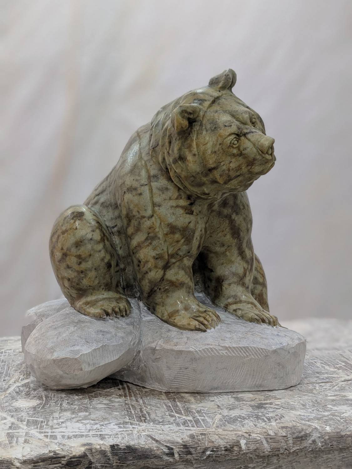 Wonder, an original Costa Rican Soapstone sculpture by Canadian artist Andrew Gable.