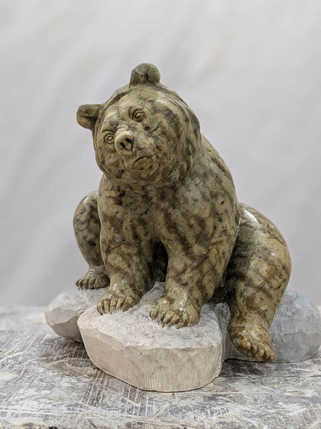 Wonder, an original Costa Rican Soapstone sculpture by Canadian artist Andrew Gable.