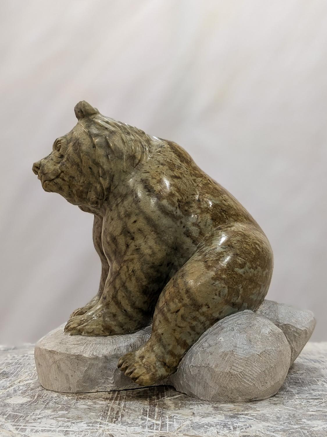 Wonder, an original Costa Rican Soapstone sculpture by Canadian artist Andrew Gable.