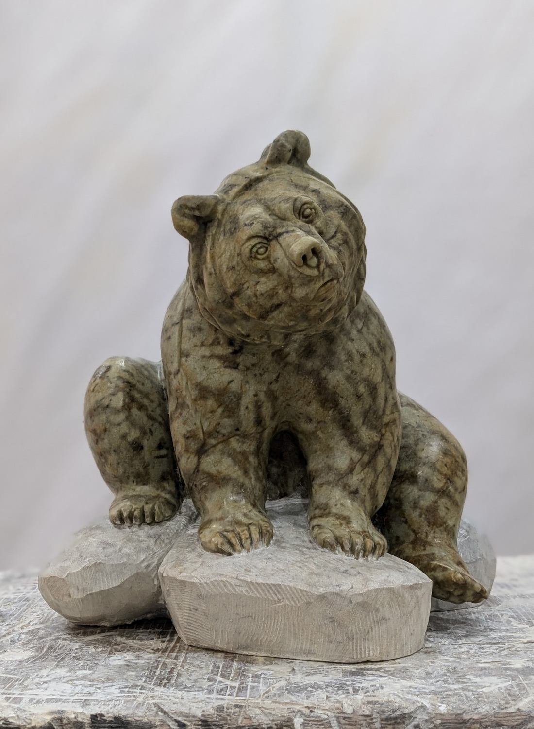 Wonder, an original Costa Rican Soapstone sculpture by Canadian artist Andrew Gable.