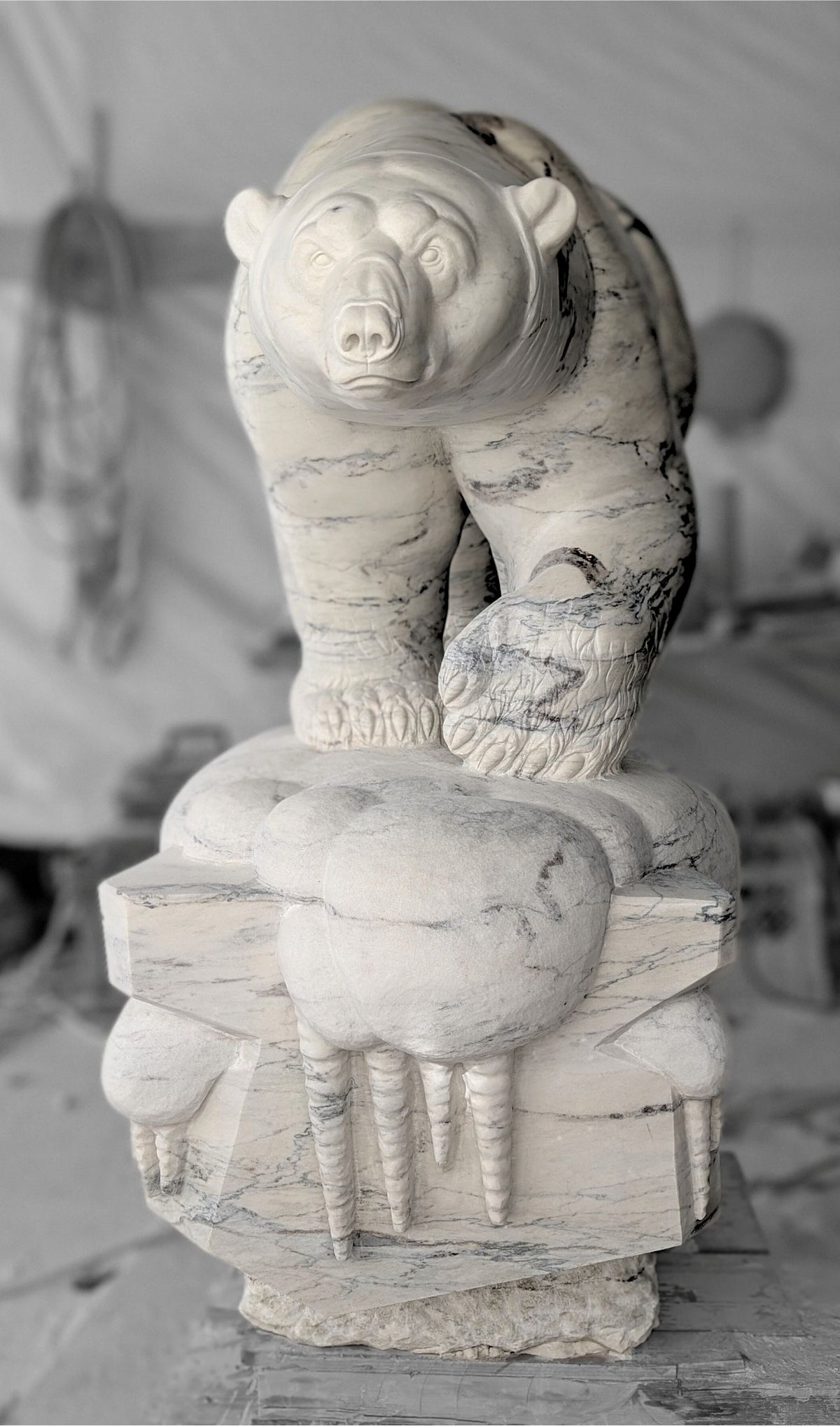 Legacy, an original Italian Marble sculpture by Canadian artist Andrew Gable.