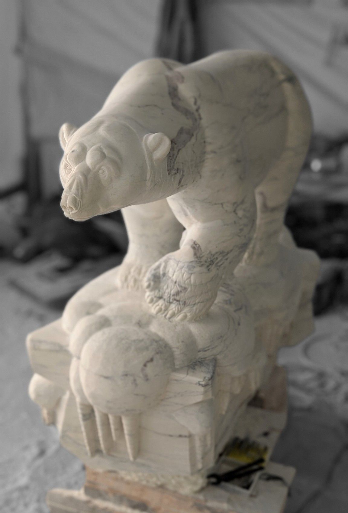 Legacy, an original Italian Marble sculpture by Canadian artist Andrew Gable.