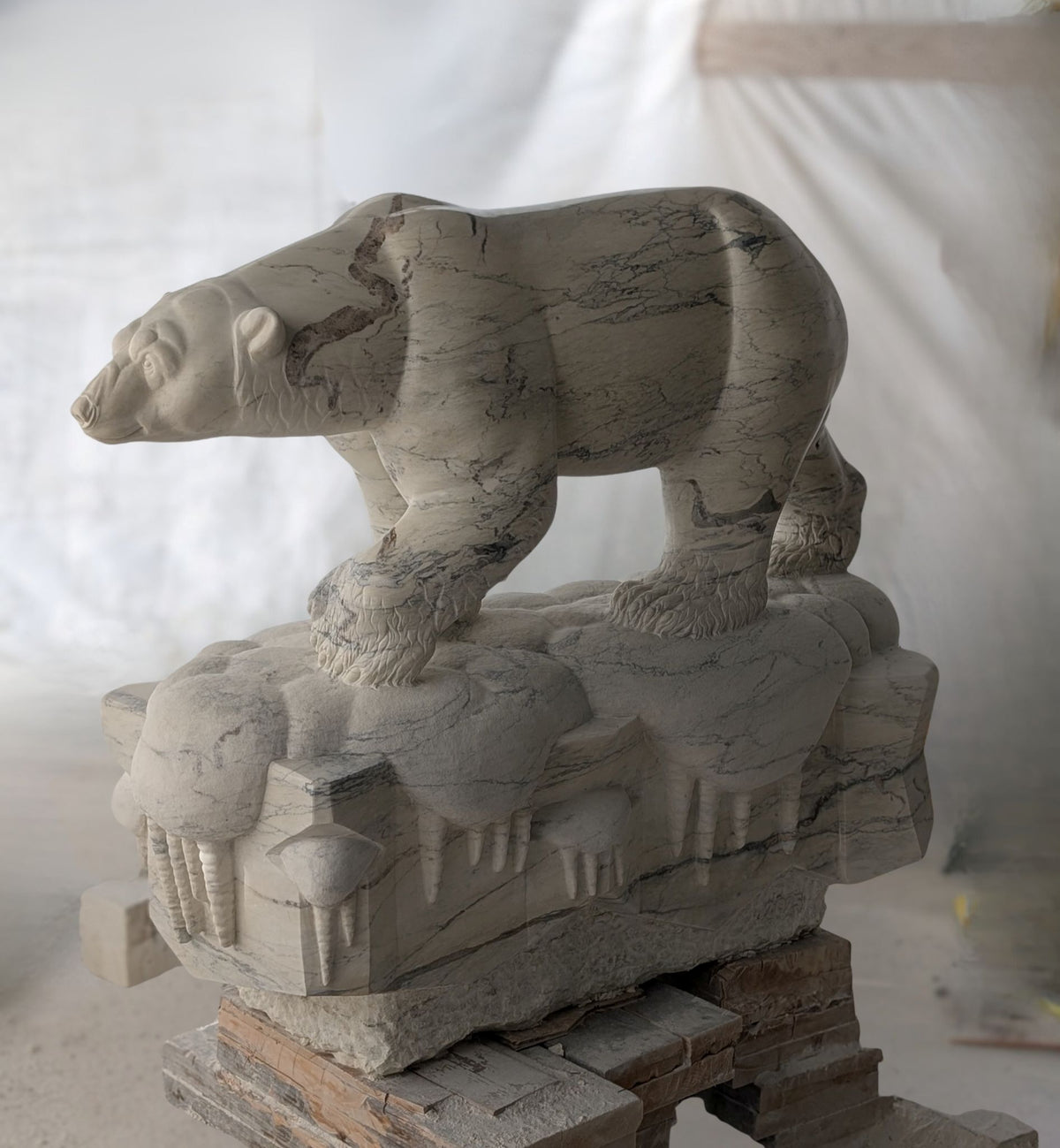 Legacy, an original Italian Marble sculpture by Canadian artist Andrew Gable.