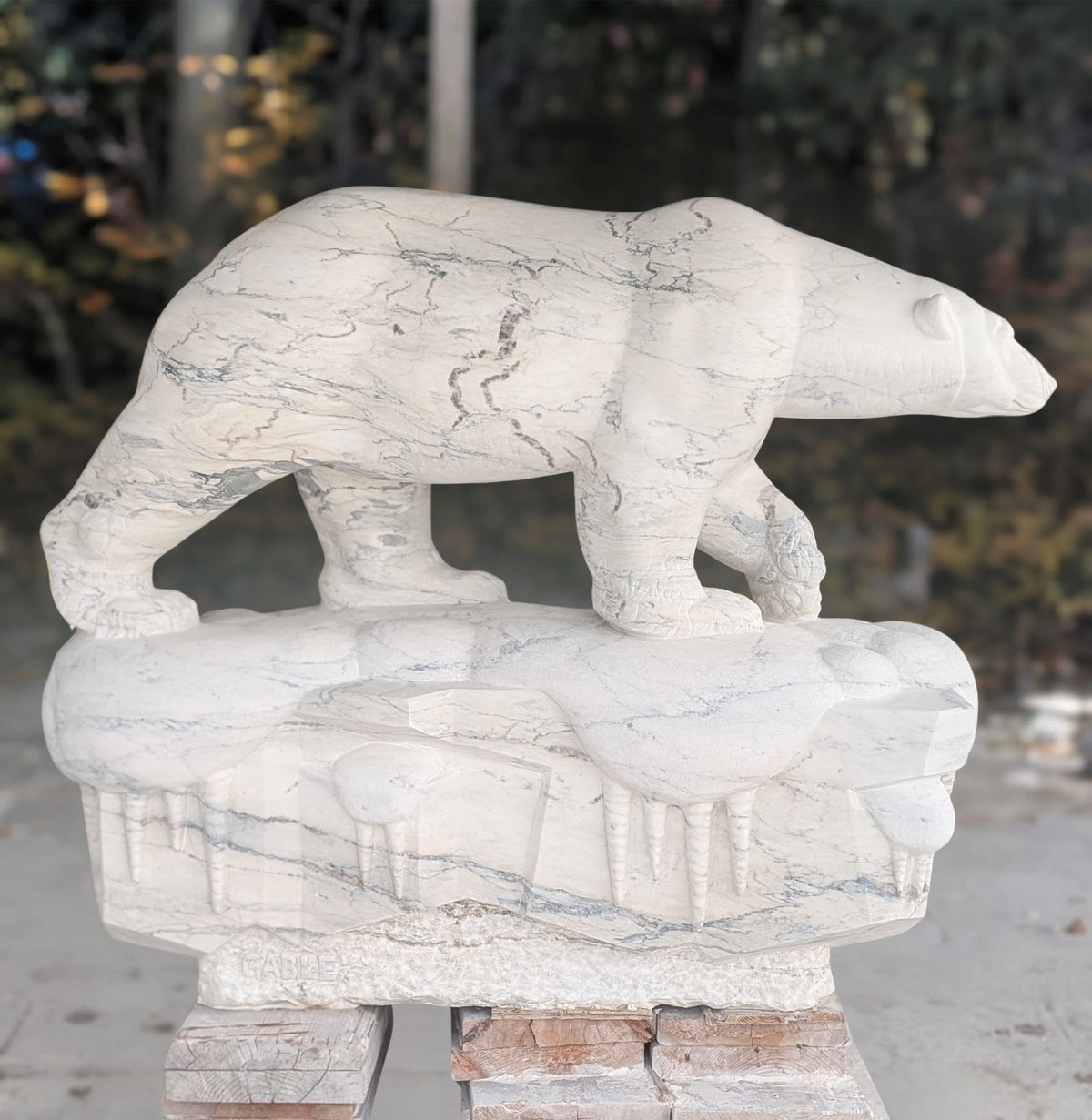 Legacy, an original Italian Marble sculpture by Canadian artist Andrew Gable.