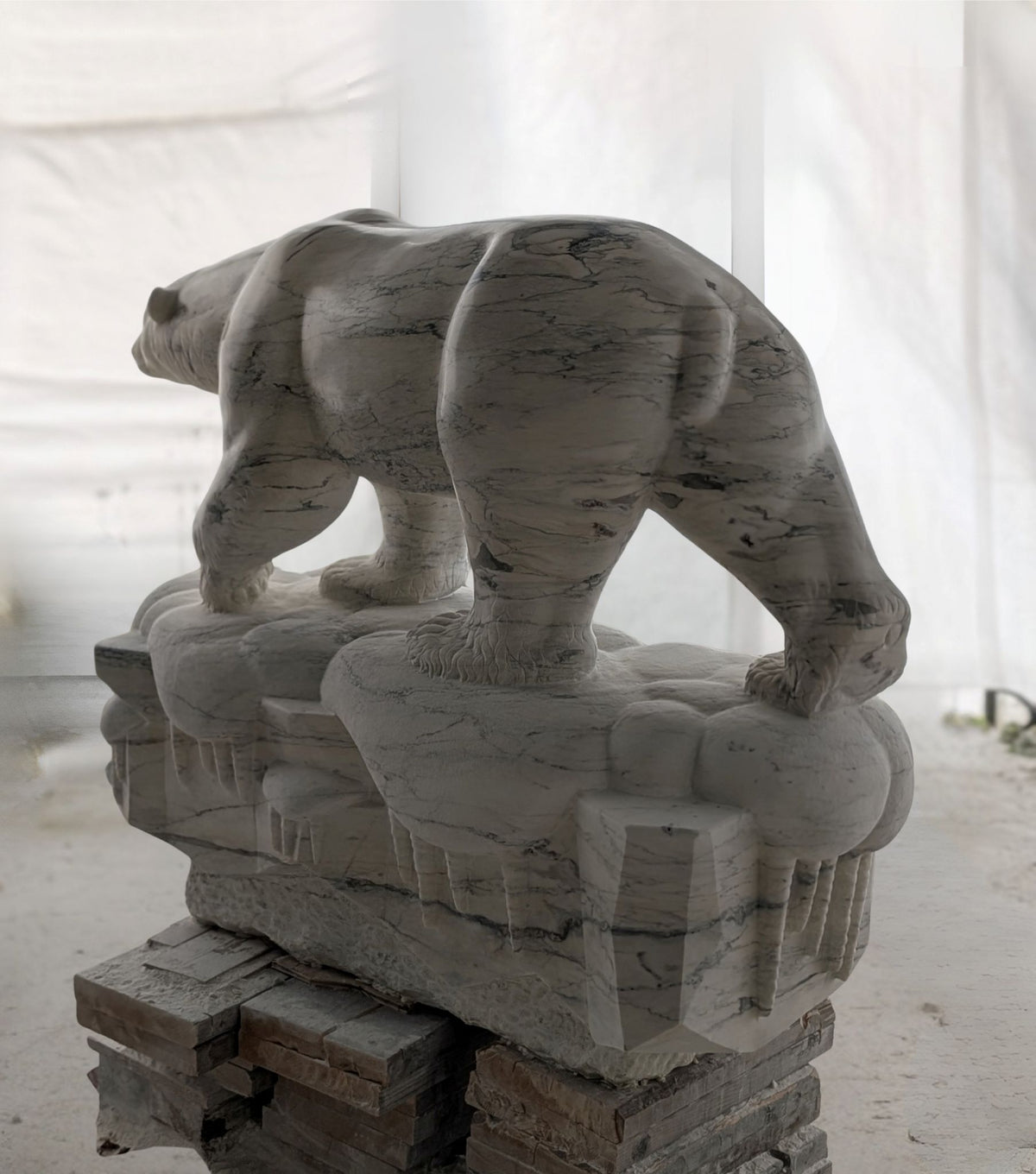 Legacy, an original Italian Marble sculpture by Canadian artist Andrew Gable.