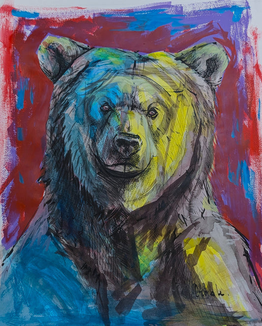 The Governor, an original drawing by Canadian artist Andrew Gable.