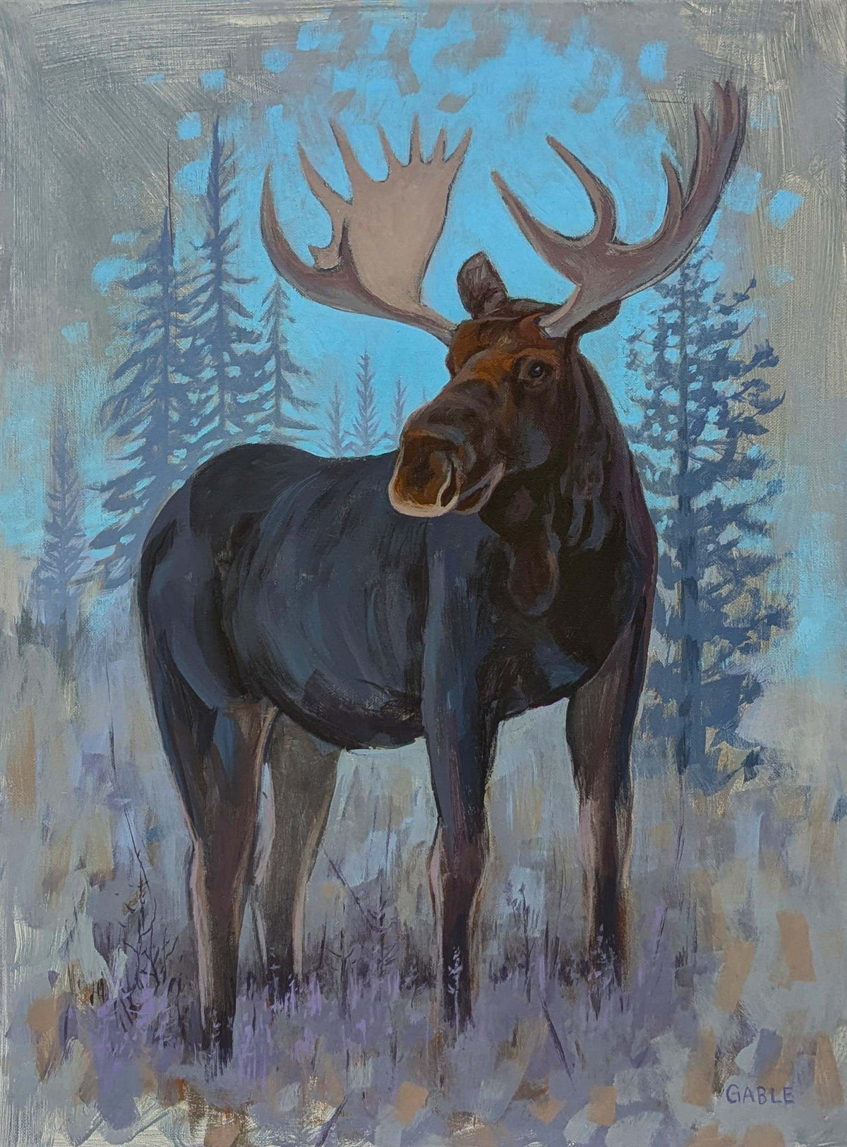 True North, an original painting by Canadian artist Andrew Gable.