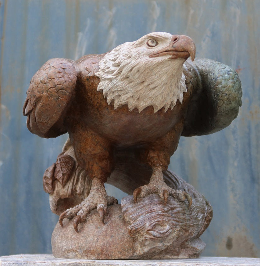 Commander, an original stone sculpture by Canadian artist Andrew Gable.