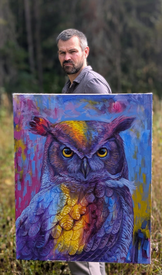 PROPHET, an original painting by Canadian artist Andrew Gable.