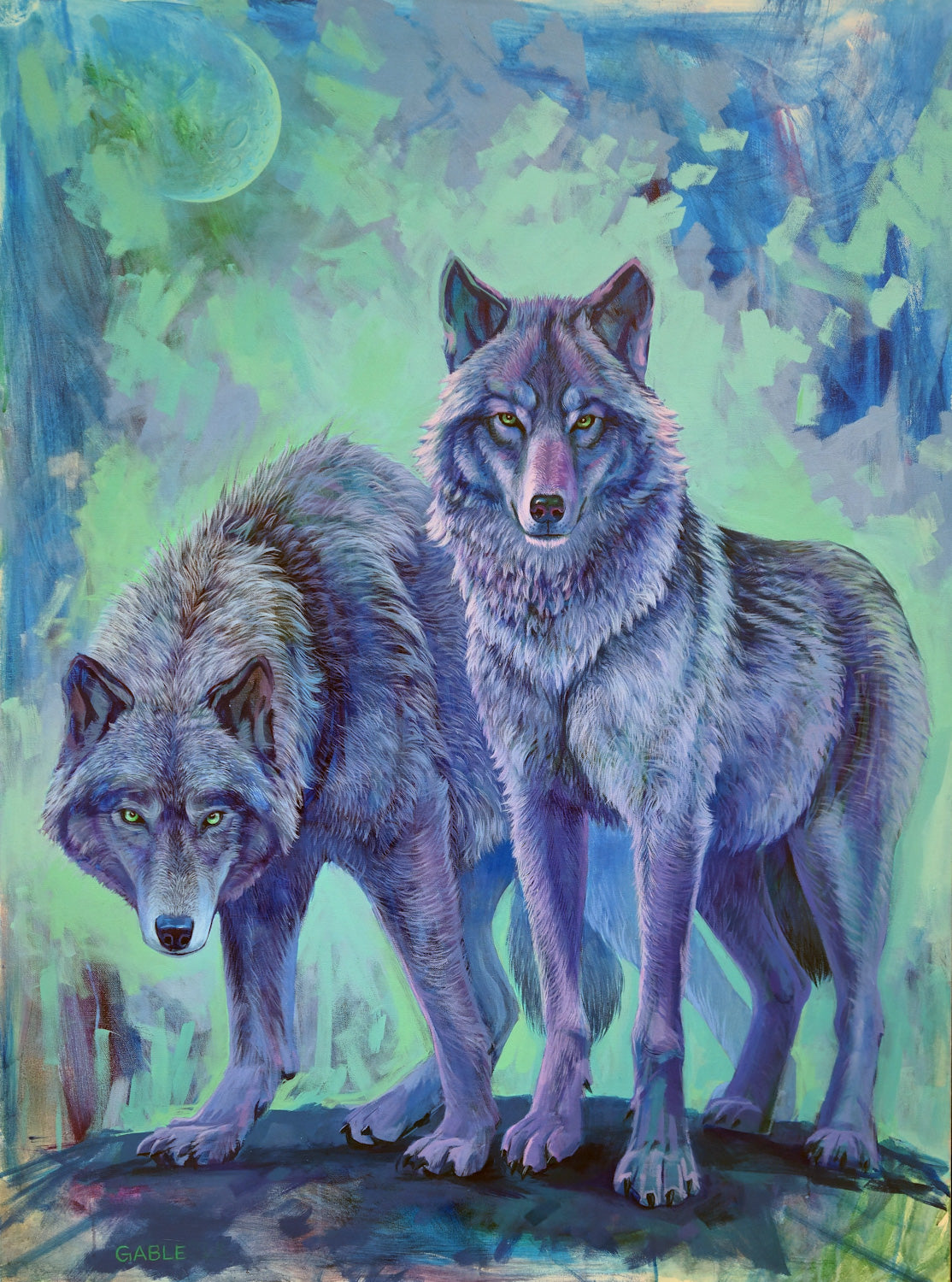 Stronger Together, an original painting by Canadian artist Andrew Gable.
