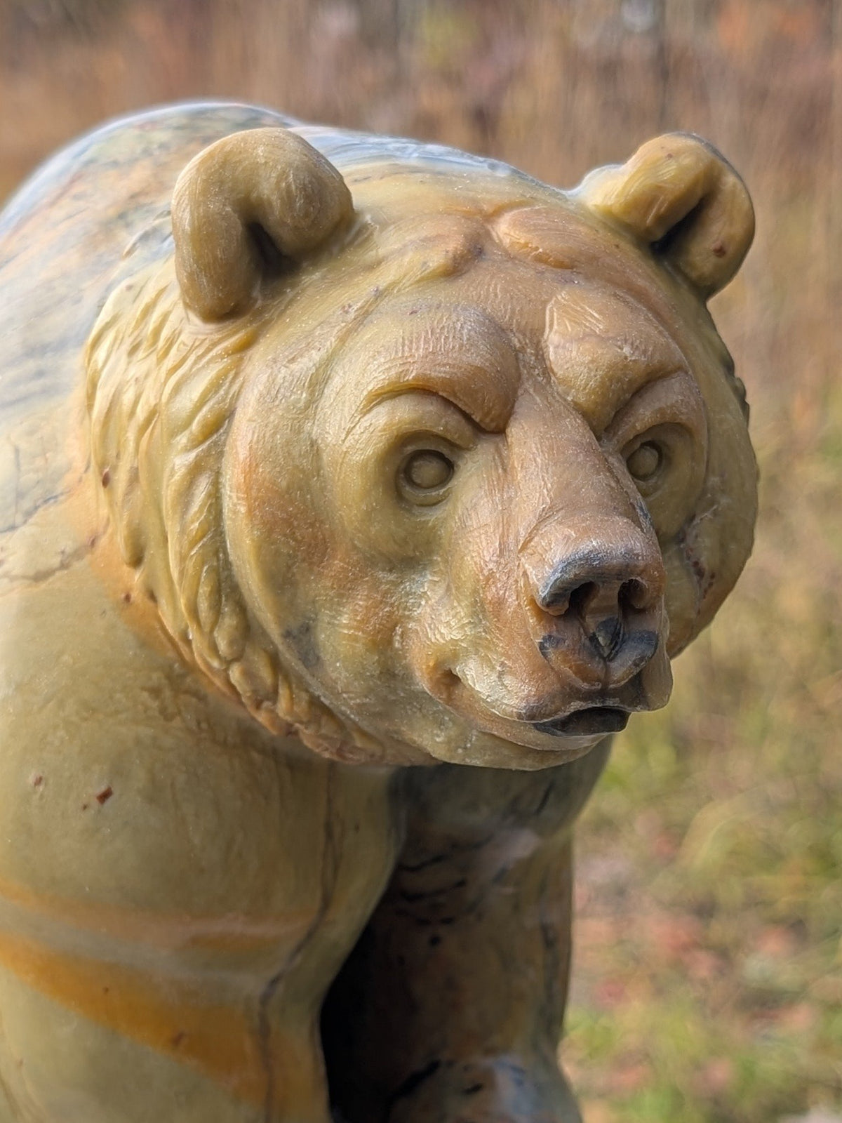 Eco, an original Indian Soapstone sculpture by Canadian artist Andrew Gable.