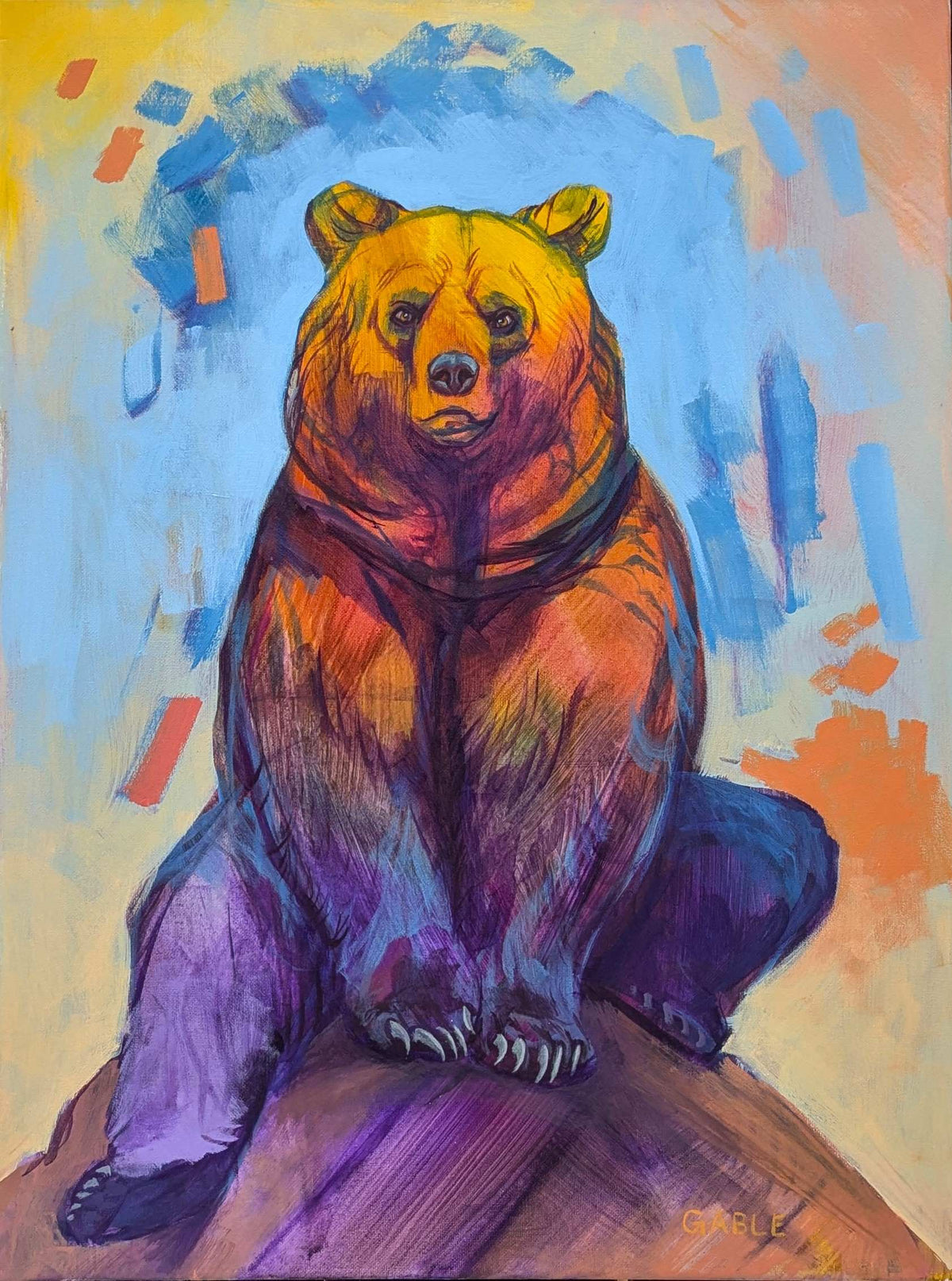 Golden Hour, an original painting by Canadian artist Andrew Gable.