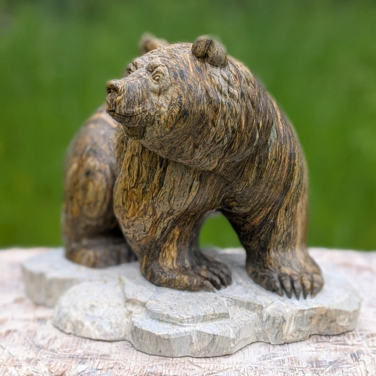 Enigma, an original Indian Soapstone sculpture by Canadian artist Andrew Gable.