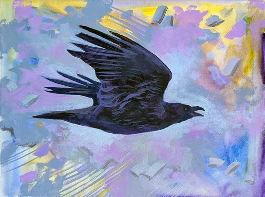 Inhale, an original painting by Canadian artist Andrew Gable.